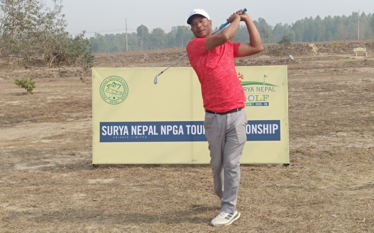 सूर्य नेपाल एनपीजीए टुर च्याम्पियनसिपमा भुवन नगरकोटीको फराकिलो अग्रता