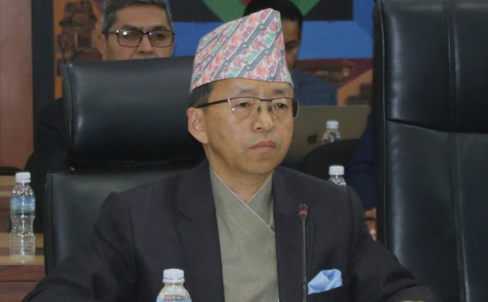 नेपाल-पोर्चुगल द्विपक्षीय परामर्श संयन्त्रको पहिलो बैठकमा परराष्ट्र सचिव राईले भाग लिदै