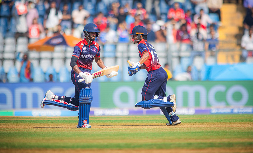 टी–२० विश्वकपः इटालीसामु नेपालद्वारा १२४ रनको लक्ष्य प्रस्तुत