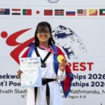 जैशिदेवल तेक्वान्दो डोजाङ्गलाई तीन  अन्तर्राष्ट्रिय पदक