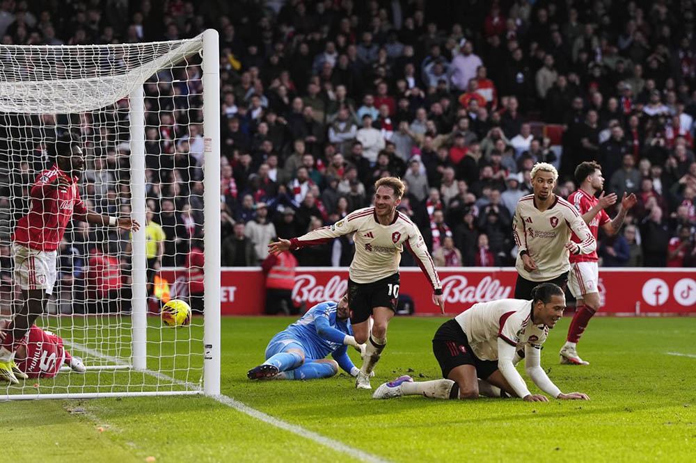 नोट्टीङघममाथि लिभरपुलको संघर्षपूर्ण जित