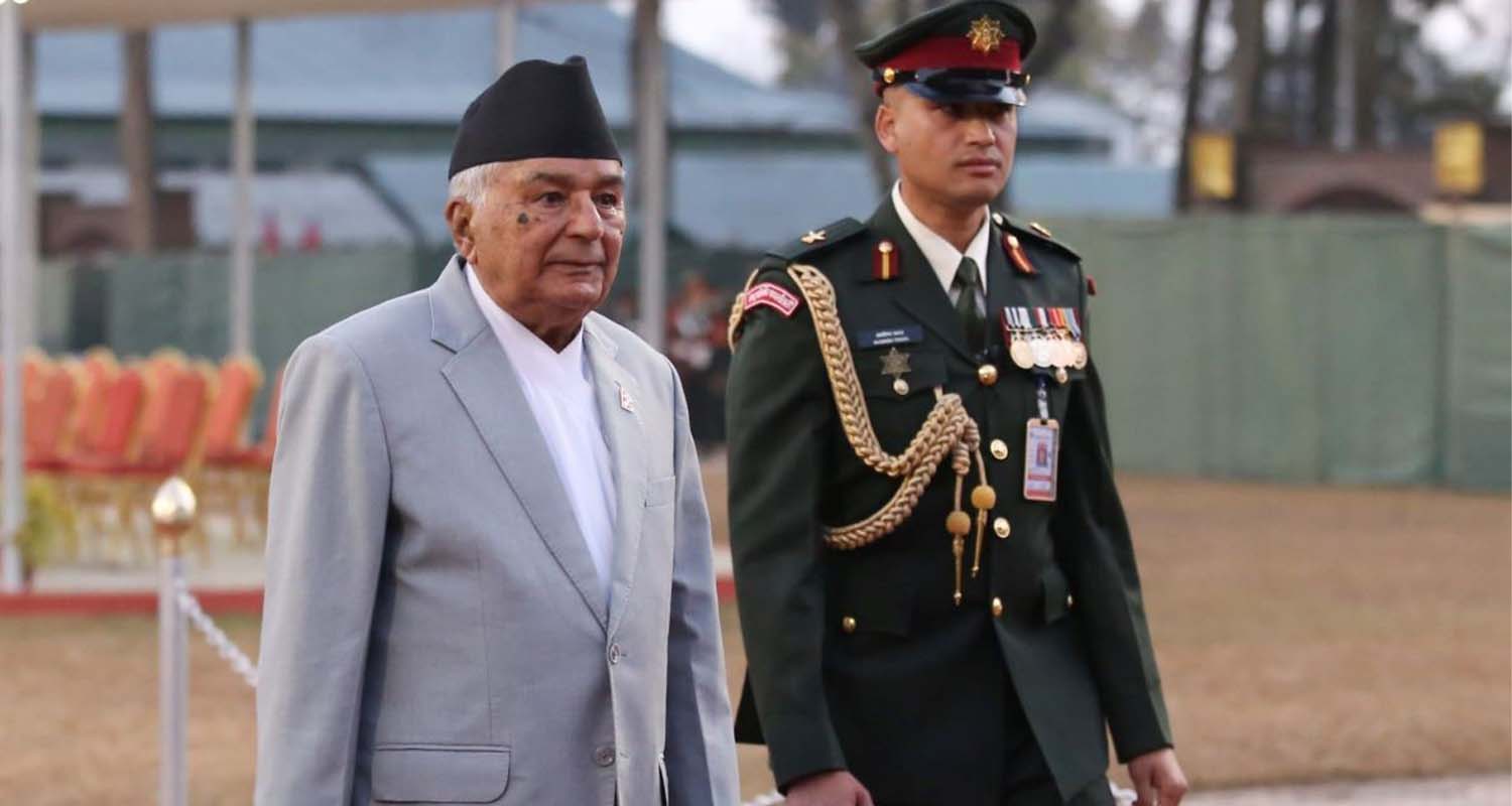 स्वदेश फर्किए राष्ट्रपति पौडेल