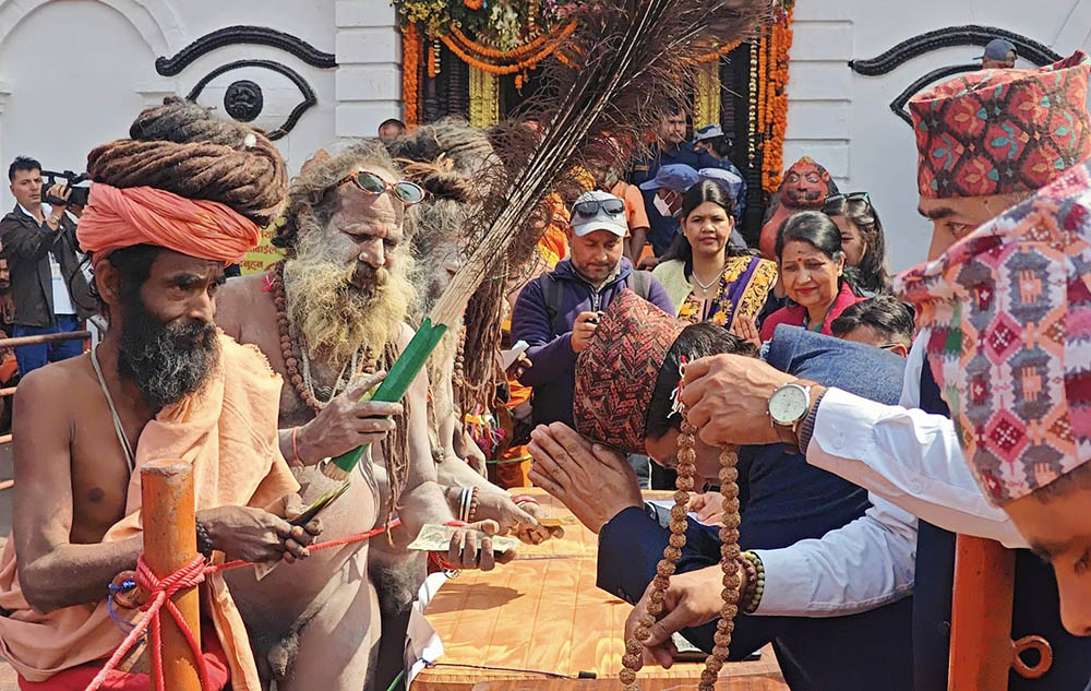 महाशिवरात्रिमा पशुपति आएका साधुसन्तको बिदाई