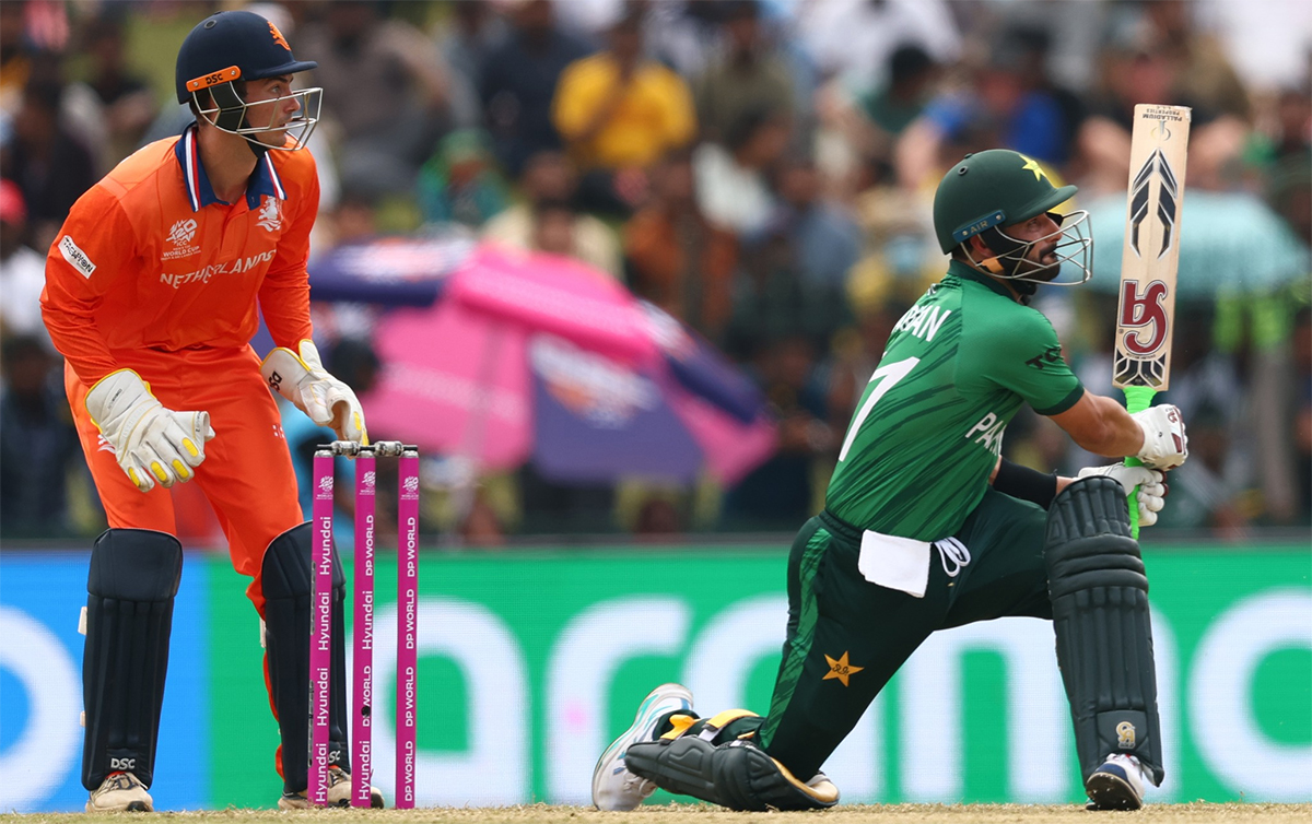 टी–२० विश्वकप: नेदरल्यान्ड्समाथि पाकिस्तानको रोमाञ्चक जित