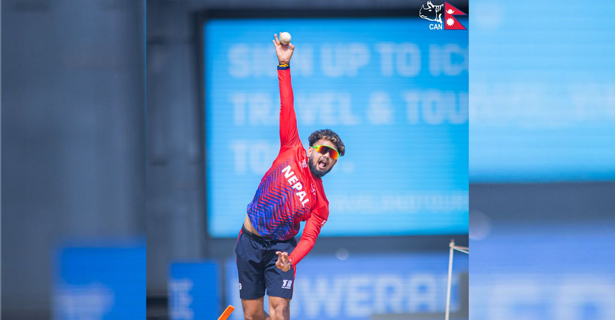 डेब्यू म्याचमा पहिलो बलमै शेर मल्ललाई विकेट