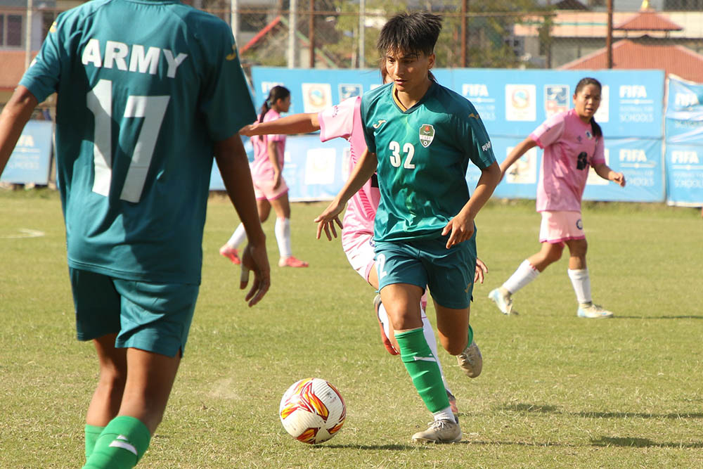 एन्फा महिला लिगमा झापामाथि आर्मी ५–० गोल अन्तरले विजयी