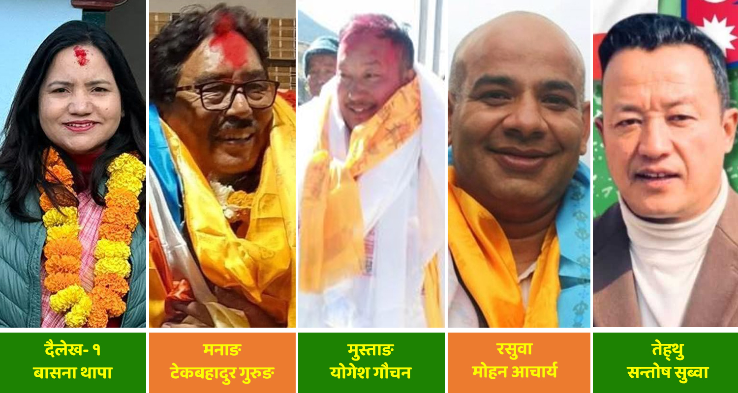 यी हुन् नेपाली काँग्रेसबाट विजयी पाँच उम्मेदवार