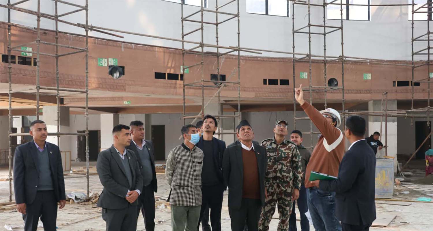 राष्ट्रियसभा अध्यक्ष दाहालद्वारा निर्माणाधीन संसद भवनको अनुगमन (फोटो फिचर)
