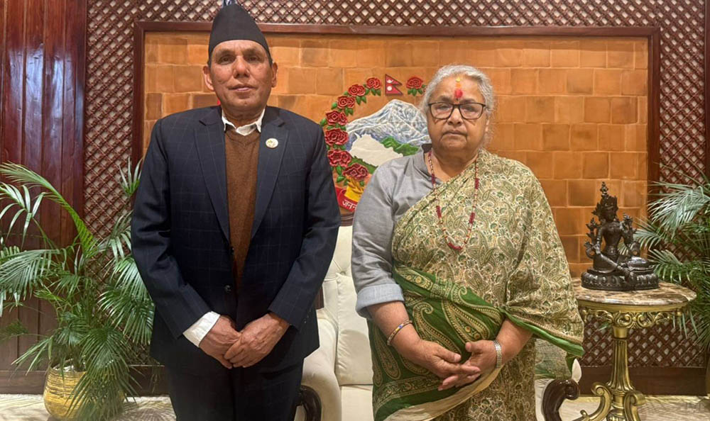 प्रधानमन्त्री कार्कीसँग राष्ट्रियसभाका अध्यक्ष दाहालको भेटवार्ता