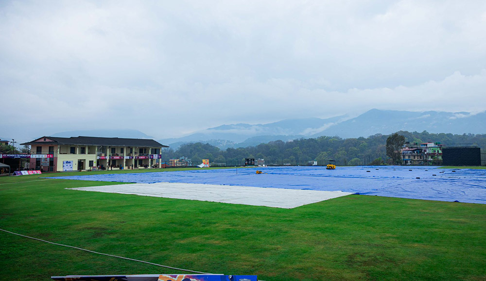 पीएम कपका आजका दुवै खेल बर्षाले रद्द