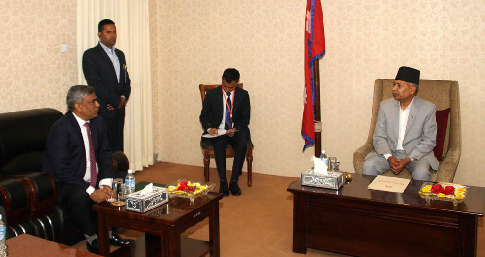 उपराष्ट्रपतिसँग नेपालका लागि बंगलादेशका राजदूत रहमानको शिष्टाचार भेट