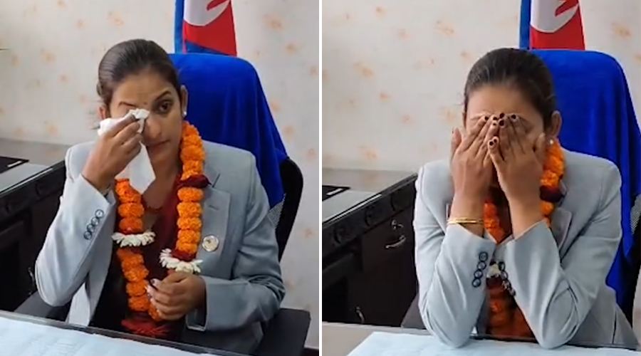 पदबहालीमा मन्त्रीको आँखामा आँशु