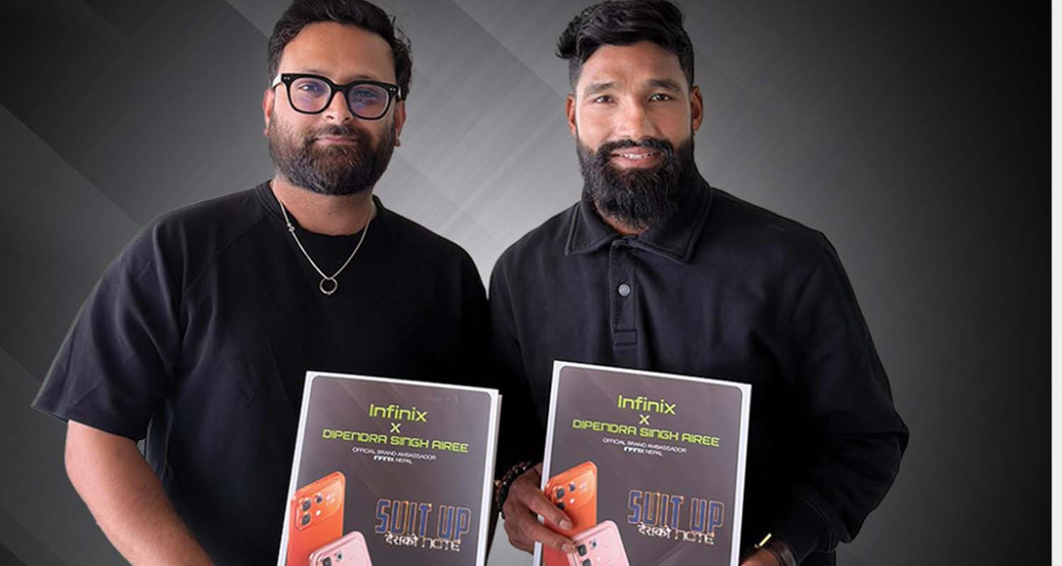 इन्फिनिक्स नेपालले राष्ट्रिय क्रिकेटर दिपेन्द्र सिंह ऐरीलाई ब्रान्ड एम्बेसडरमा नियुक्त