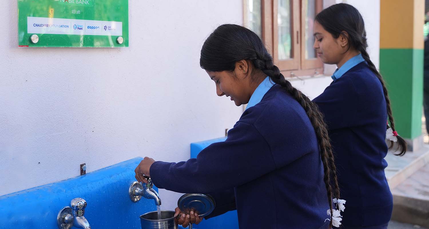 नबिल बैंकका अध्यक्ष चौधरीद्वारा नबिल स्वच्छ खानेपानी अभियानको डिजिटल उद्घाटन