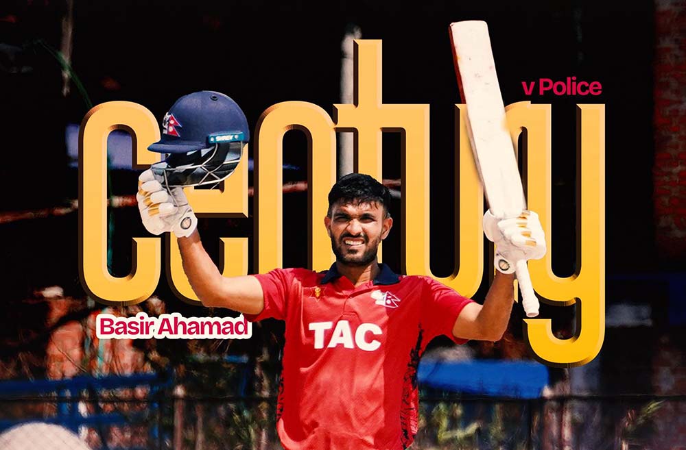 पीएम कपमा बसिर अहमदको शतक