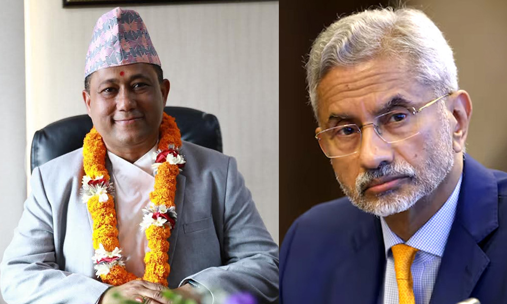 परराष्ट्रमन्त्री खनाललाई भारतीय समकक्षी जयशंकरको बधाई