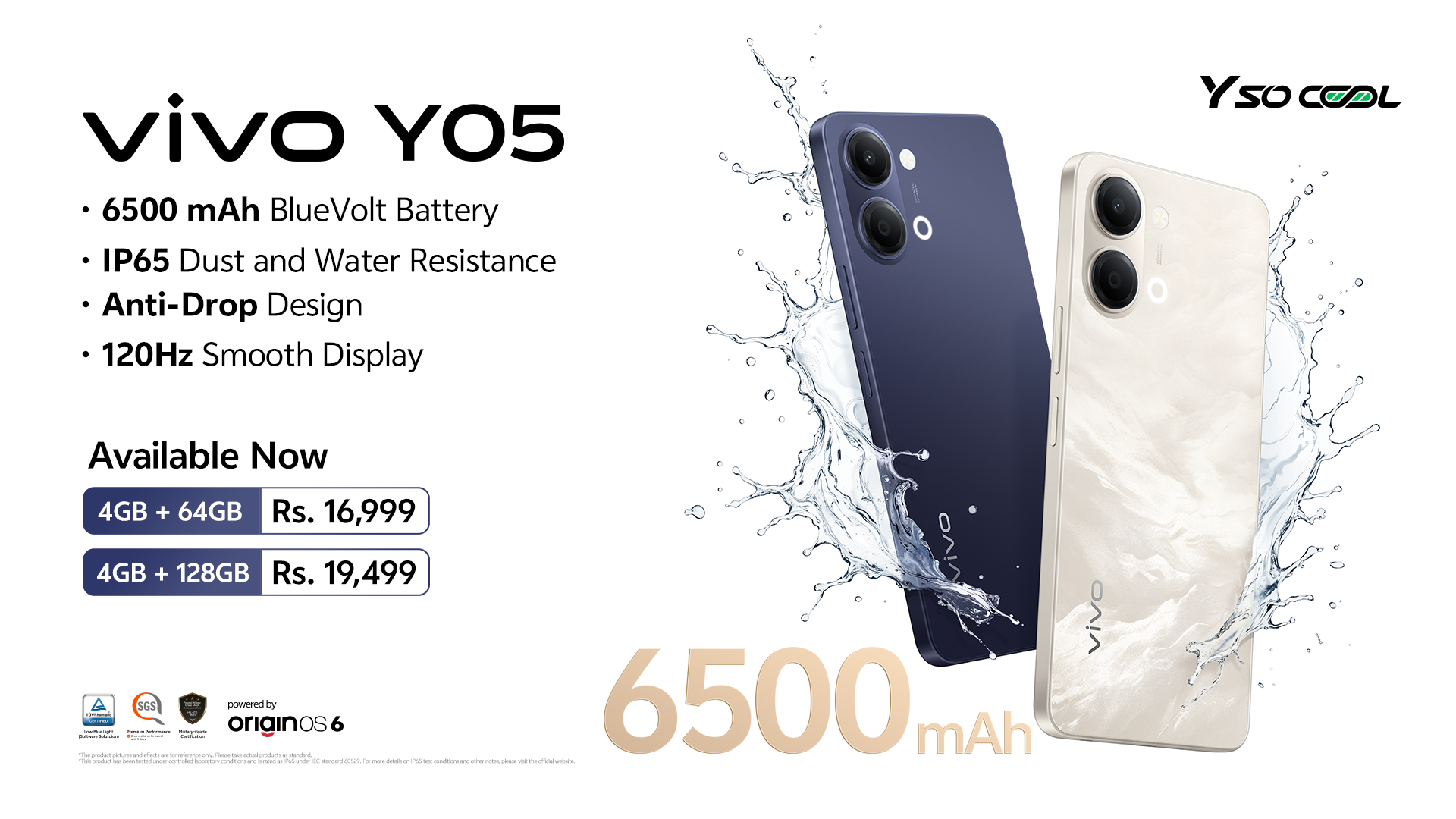 ६५०० एमएएच ब्याट्री भएको भिभो वाई०५ सार्वजनिक