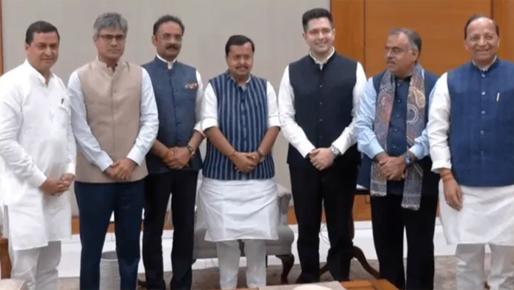 राघव चड्ढासहित राज्यसभाका ७ सांसदले छोडे आम आदमी, बिजेपीमा प्रवेश