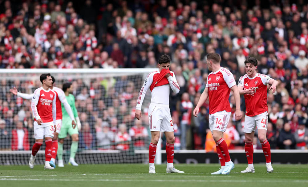 घरेलु मैदानमा बोर्नमाउथसँग आर्सनल स्तब्ध