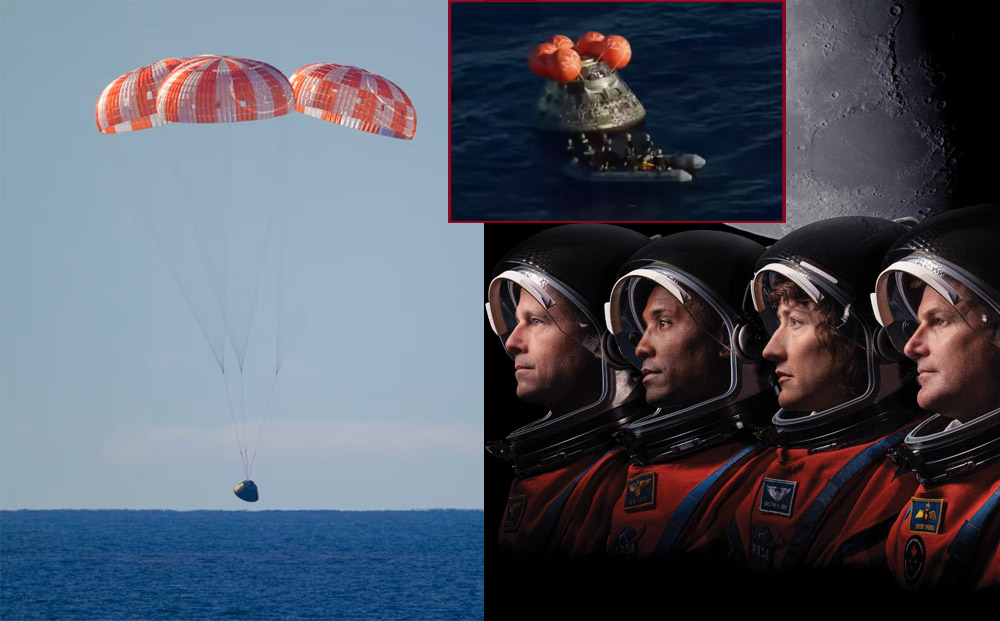 नासाको आर्टेमिस २ मिसन सुरक्षित रूपमा पृथ्वीमा फर्कियो