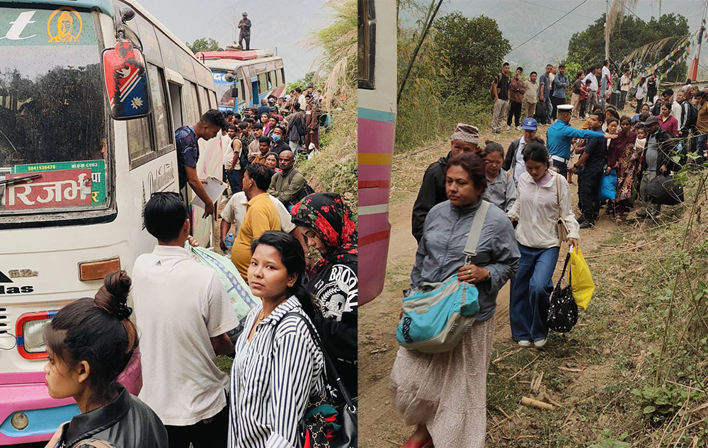 बीपी राजमार्गमा अलपत्र यात्रुहरूको उद्दार