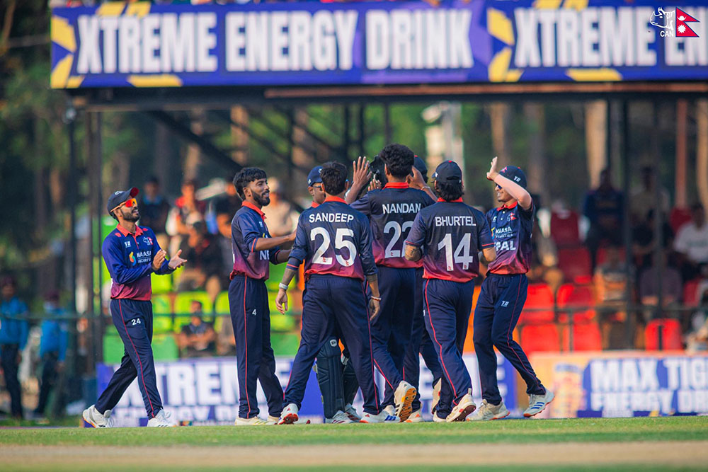 युएईविरुद्ध नेपालको ८ विकेटको सहज जित