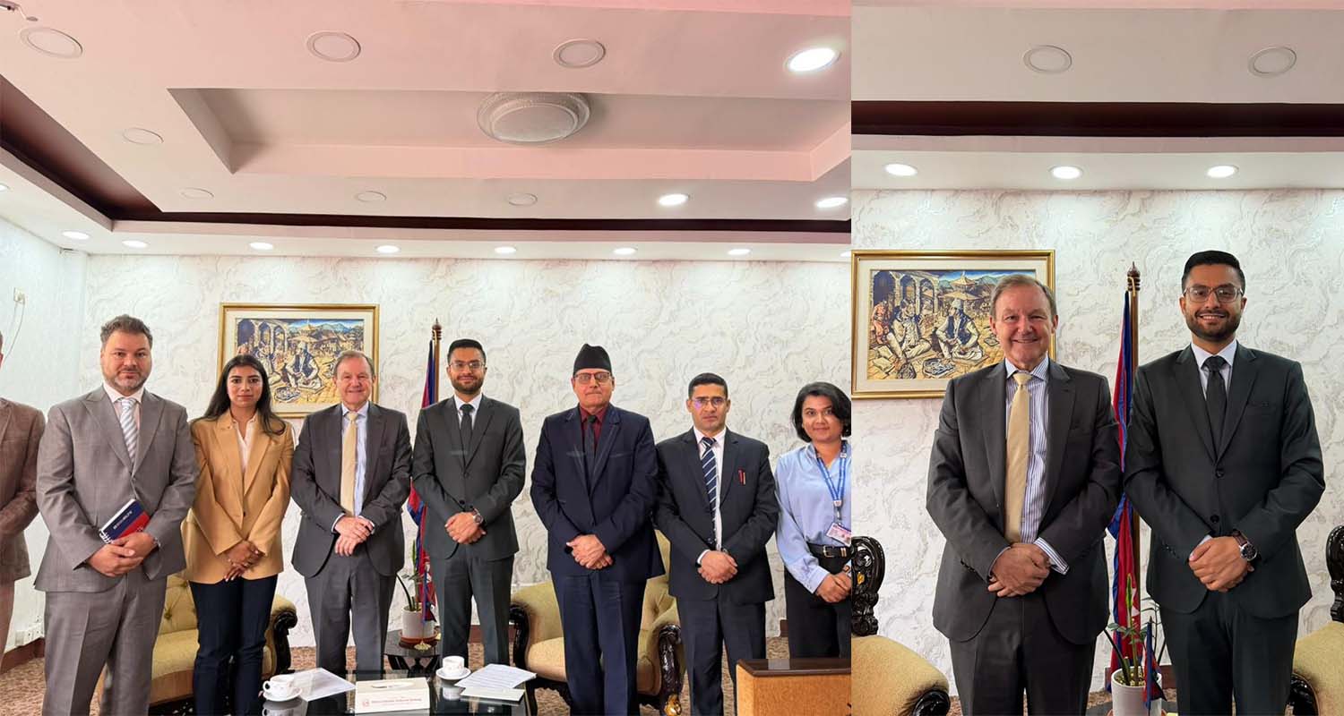 शिक्षामन्त्री पोखरेलसँग बेलायतका राजदूतको शिष्टाचार भेटवार्ता