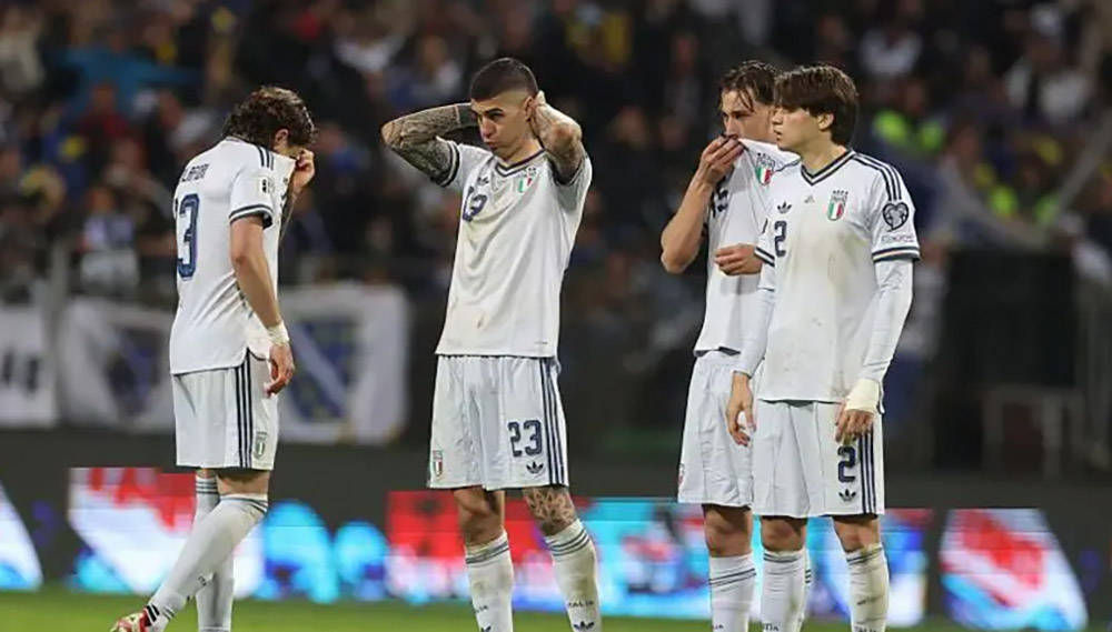 इटाली लगातार तेस्रो पटक विश्वकपमा छनौट हुन असफल