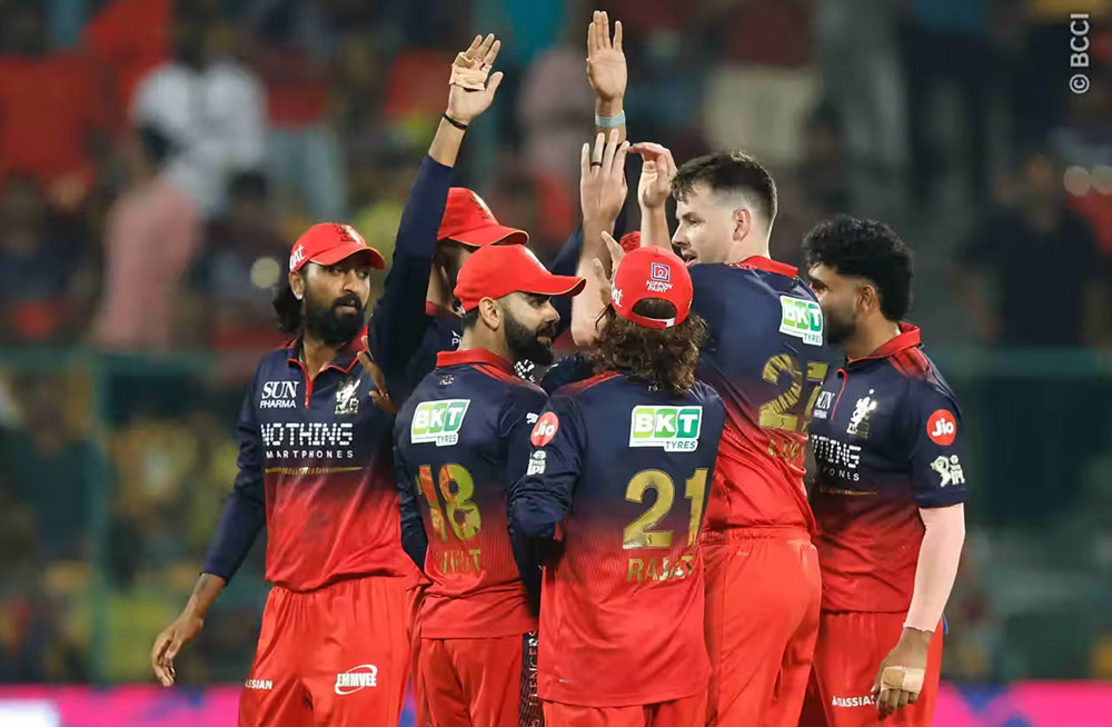 आइपिएलमा रोयल च्यालेन्जर्स बैंगलुरु अपराजित, चेन्नईको लगातार तेस्रो हार