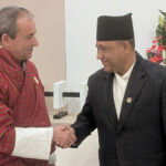 परराष्ट्रमन्त्री खनाल र भुटानका विदेश तथा बाह्य व्यापार मन्त्री धुङ्गेलबीच भेटवार्ता