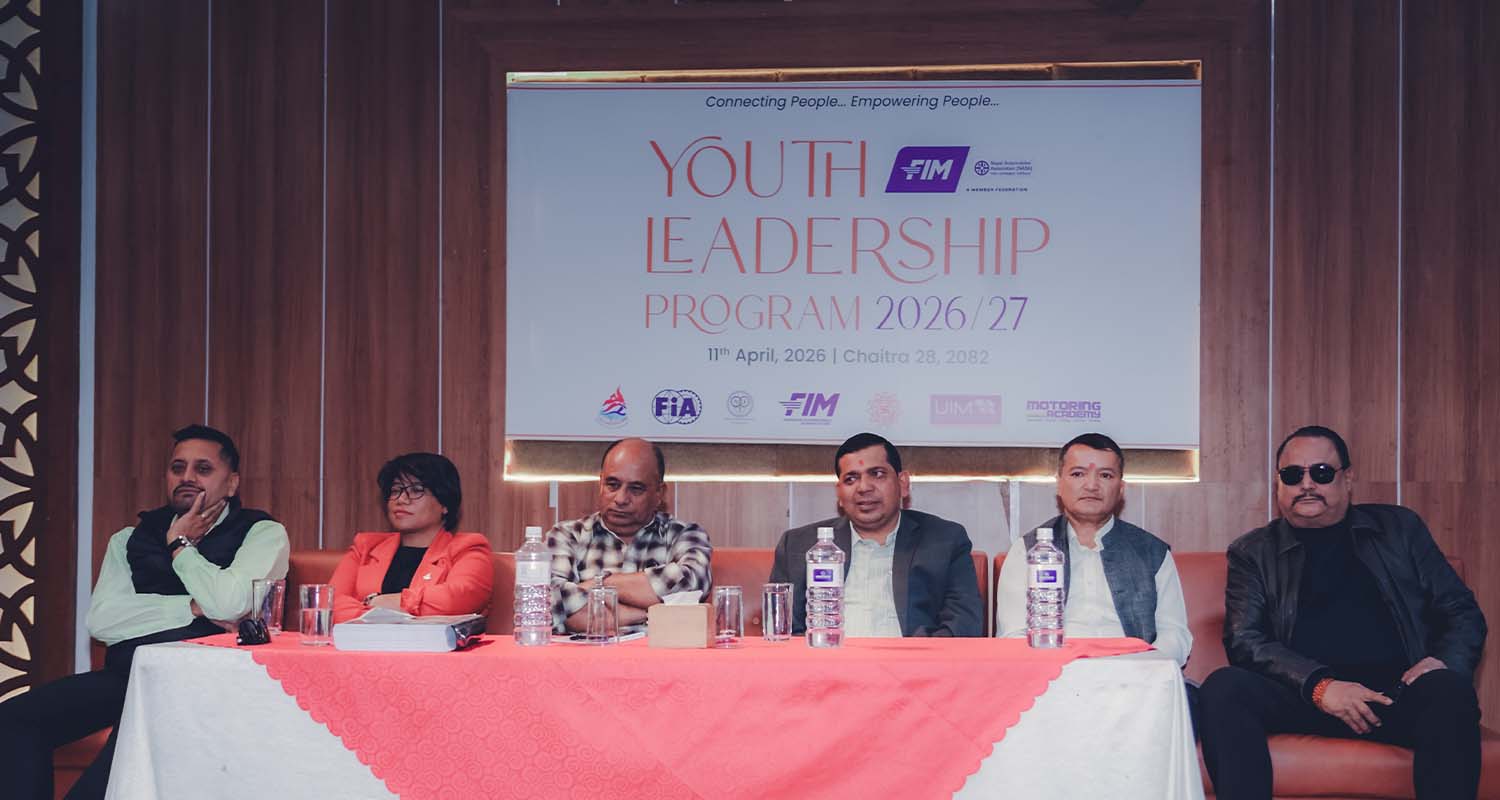 मोटरसाइक्लिङ्ग स्पोट्र्स तथा साहसिक खेलकुदमा युथ लिडरसिप प्रोग्राम