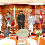 नवनियुक्त मन्त्रीले लिए शपथ