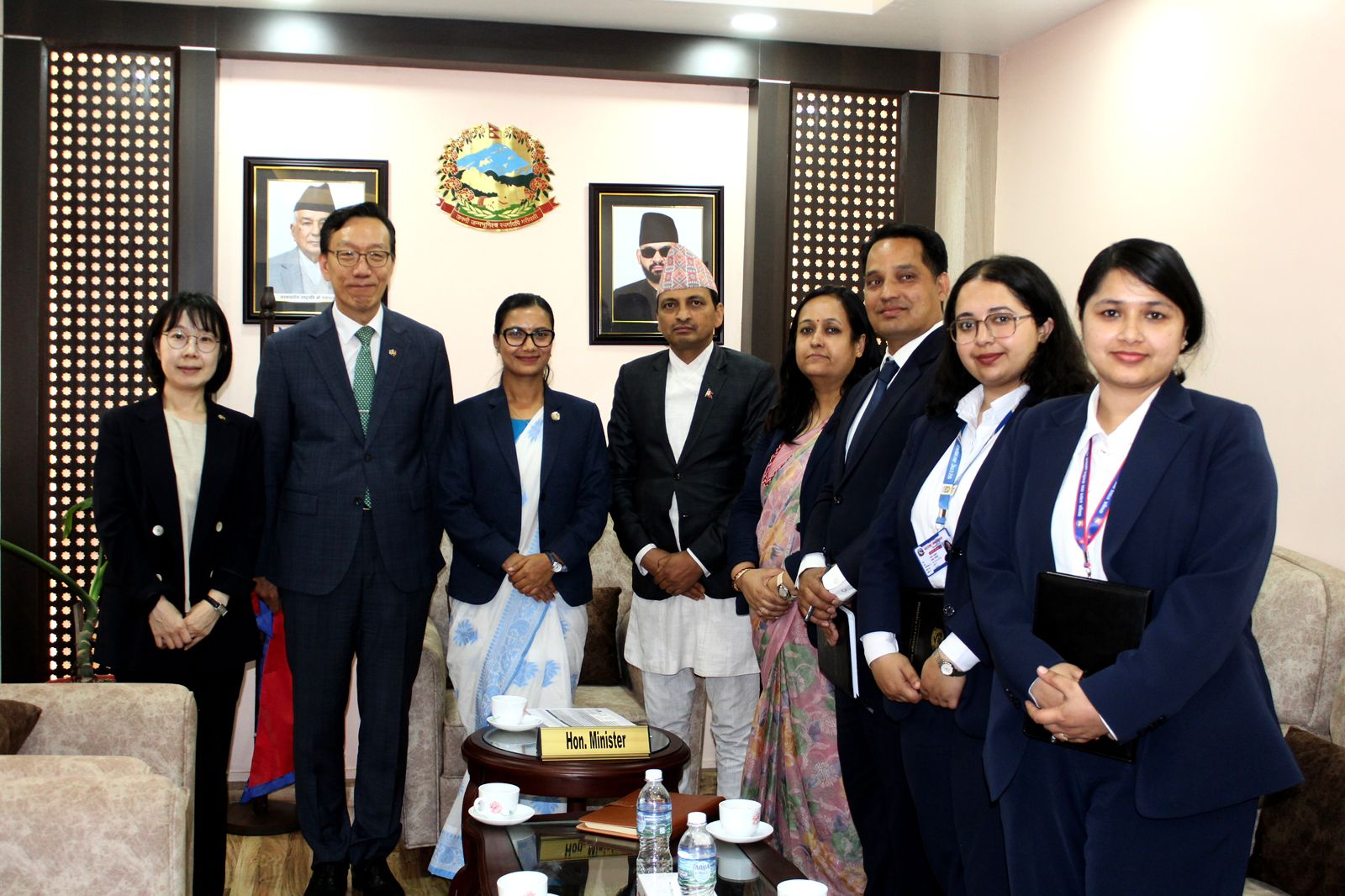 कानुनमन्त्री सोविता गौतमसँग कोरियाली राजदूतको शिष्टाचार भेट