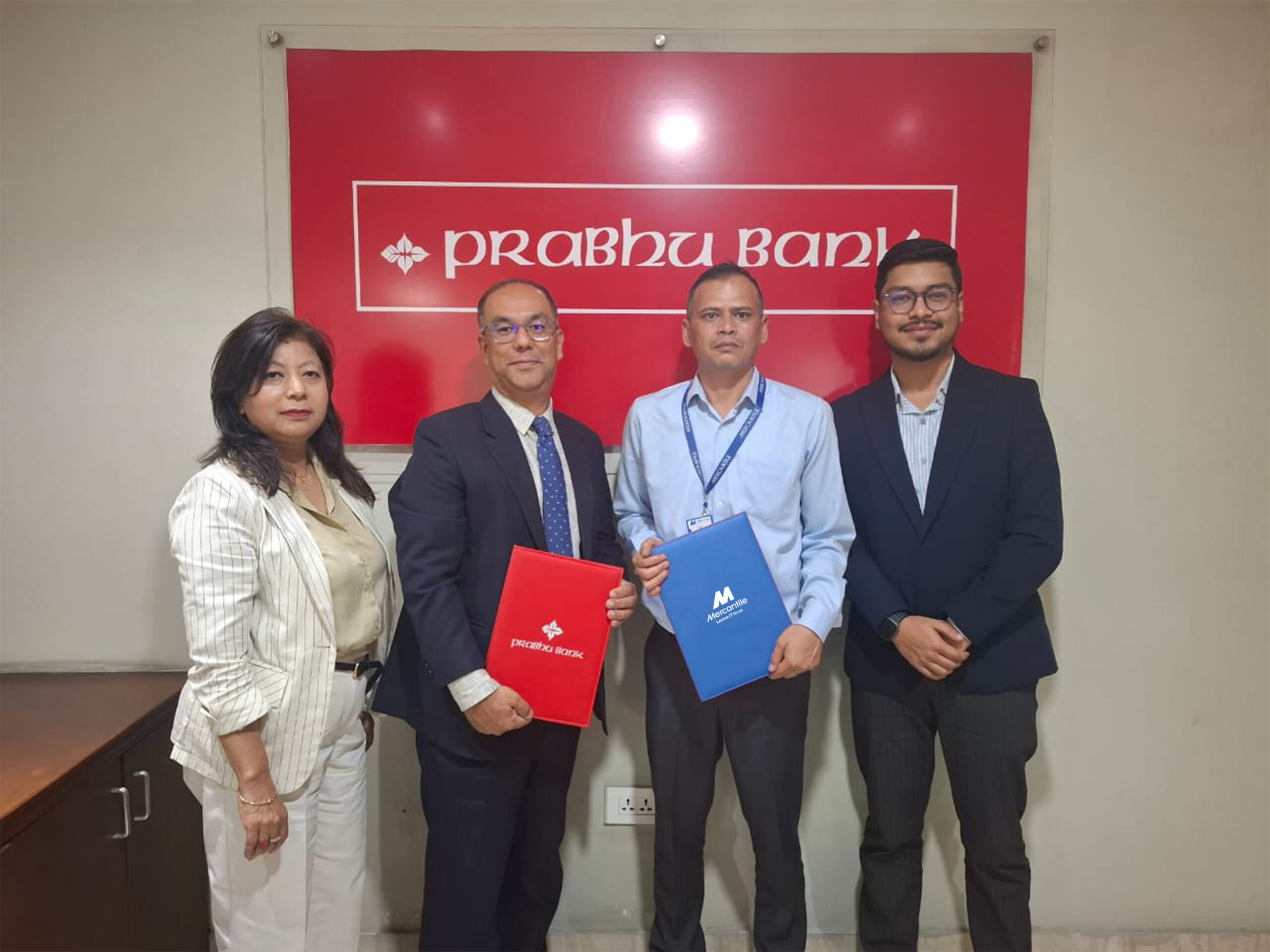 मर्केन्टाइल अफिस सिस्टम र प्रभु बैंकबीच सम्झौता