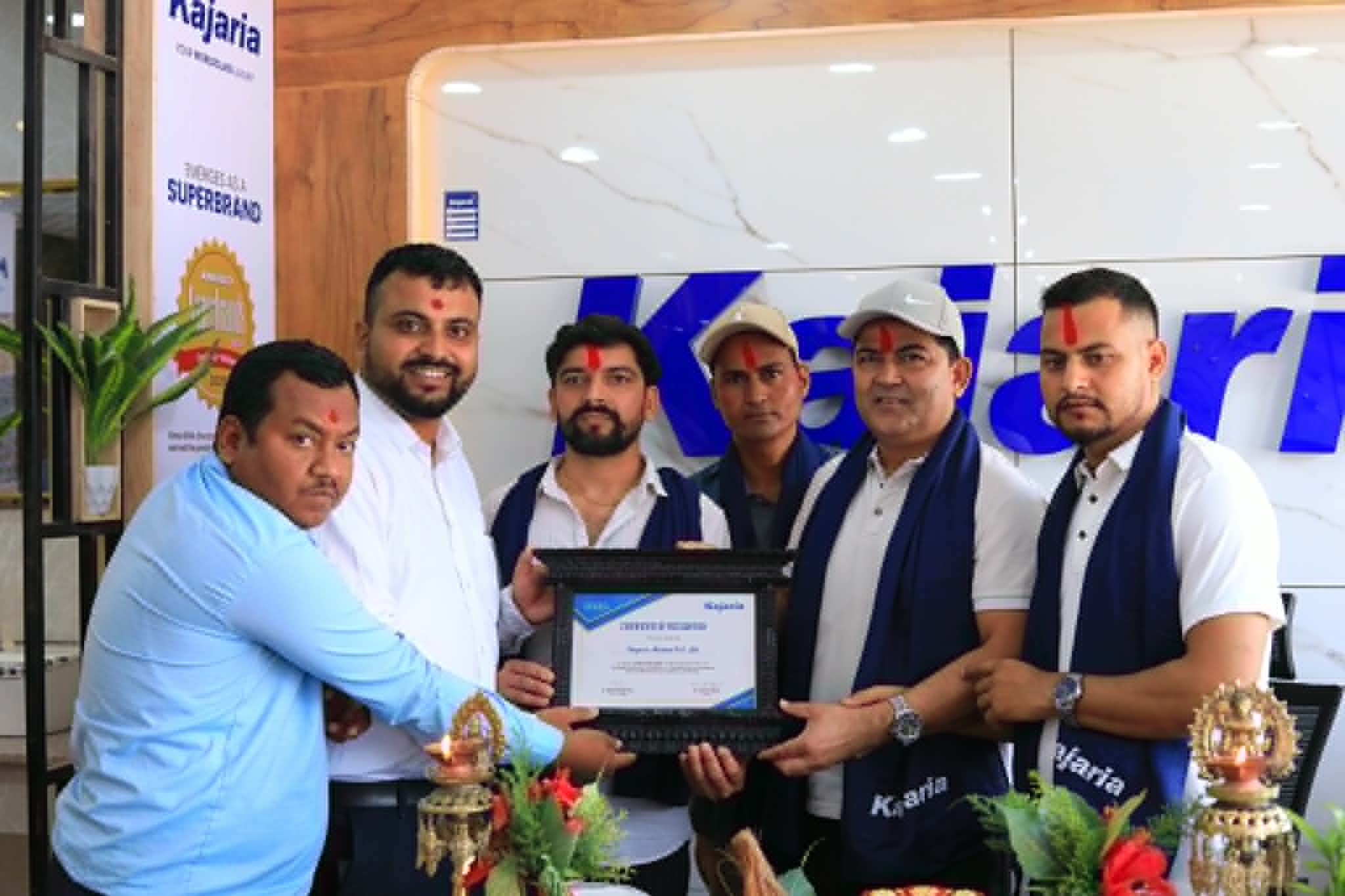 कजारियाको नयाँ शोरुम अब दाङमा, प्रिमियम टायल कलेक्सनको शुभारम्भ
