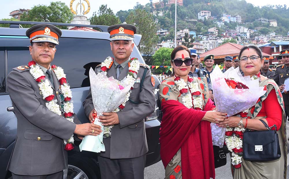 सशस्त्रका महानिरीक्षक राजु अर्यालको बिदाई