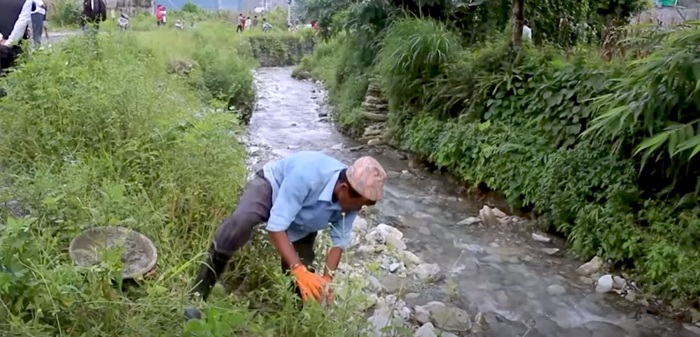 पोखराको फिर्केखोला आसपास बनेका संरचना आजदेखि हटाइँदै
