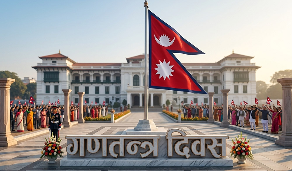 आज गणतन्त्र दिवस मनाइँदै