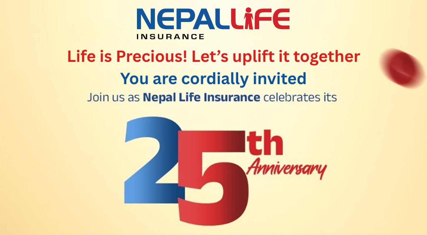 रजत वर्षको उत्सवमा ‘नेपाल लाइफ’, देशभर वृहत् रक्तदान र नि:शुल्क स्वास्थ्य शिविर आयोजना गर्दै