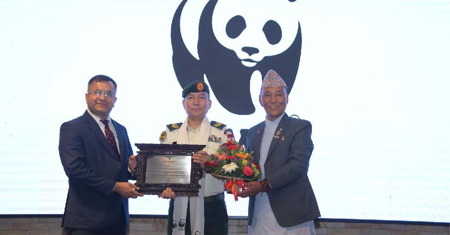 सेनालाई विश्व वन्यजन्तु कोषको सम्मान
