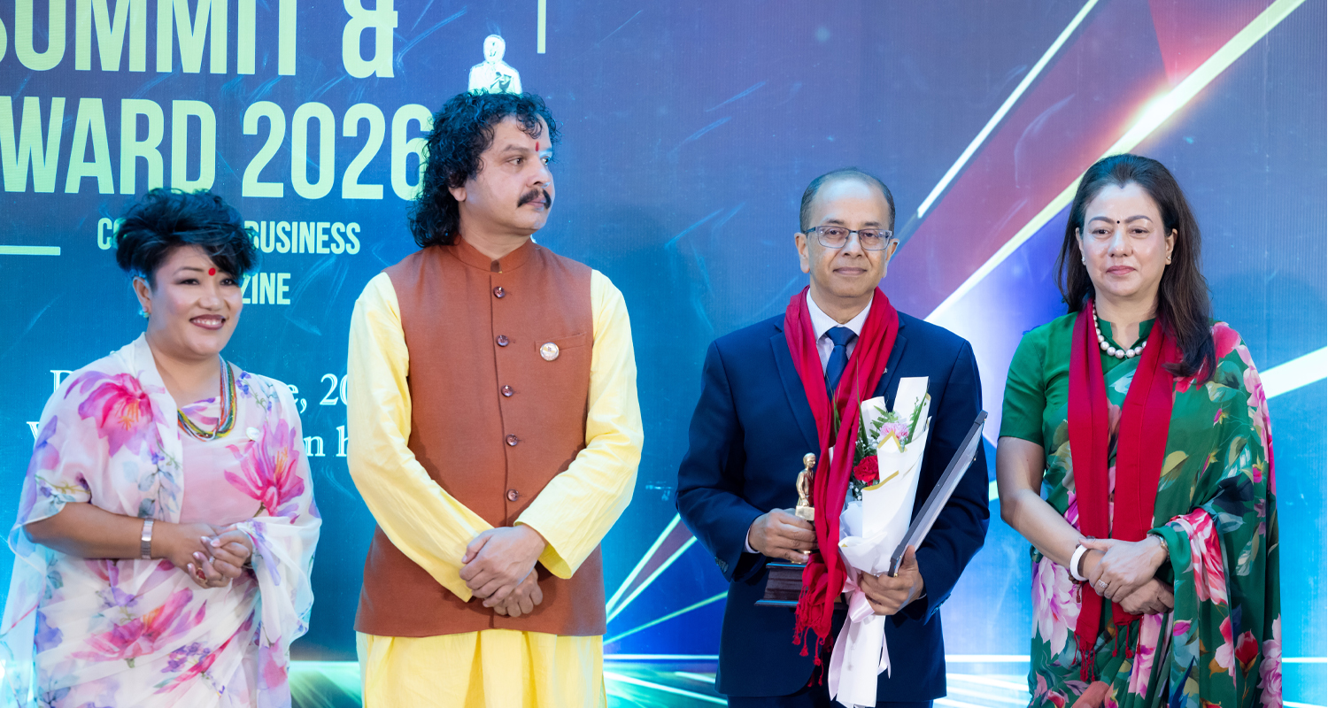 सीएनआईका अध्यक्ष वीरेन्द्र राज पाण्डेलाई ‘कर्पोरेट बिजनेश लिडर्स अवार्ड’