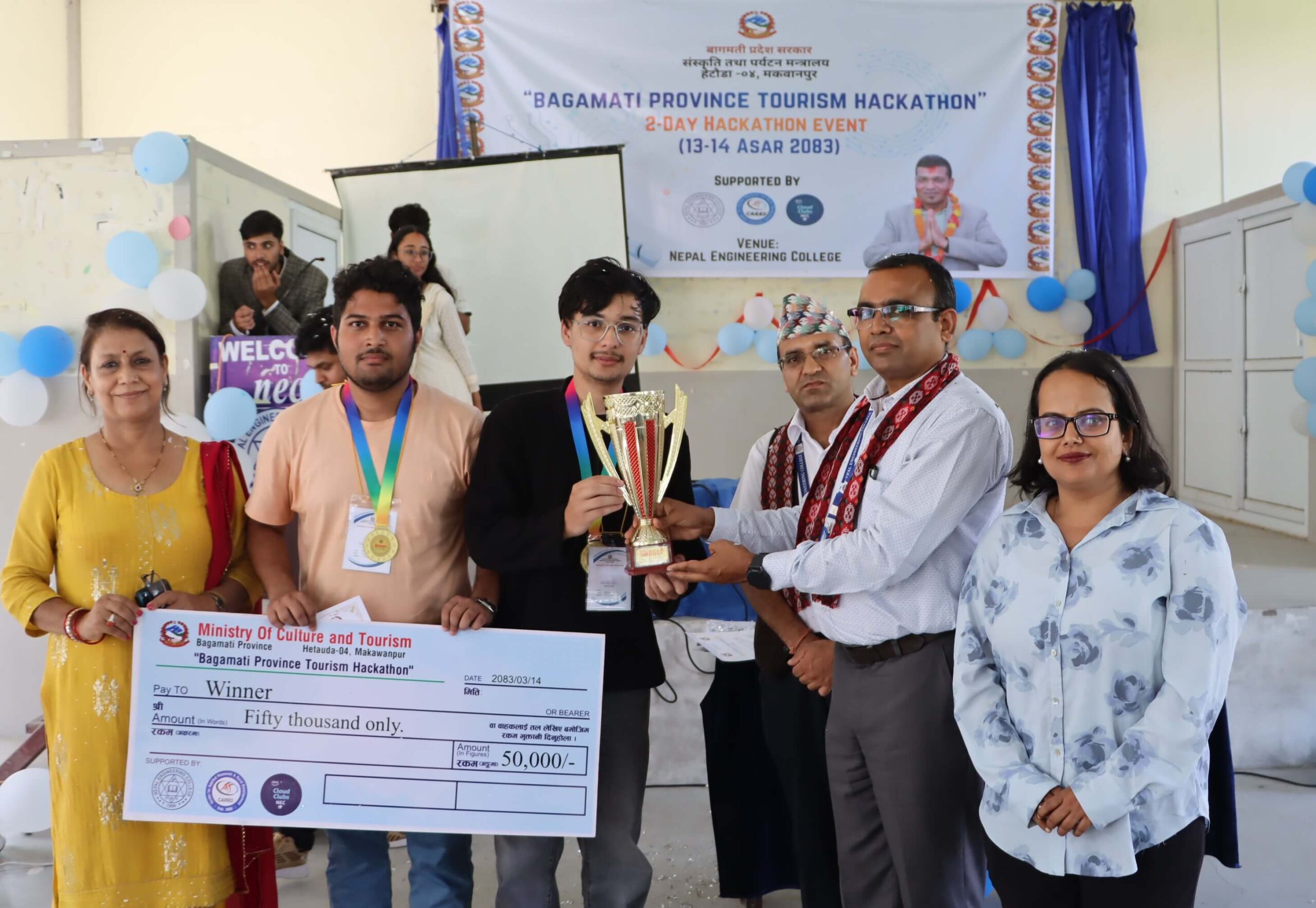 नेपाल इन्जिनियरिङ कलेजमा बागमती प्रदेश पर्यटन ह्याकाथन आयोजना