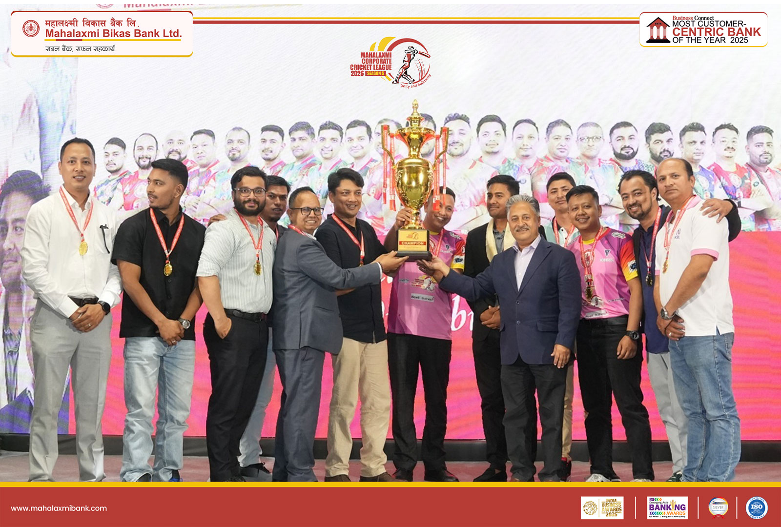 महालक्ष्मी कर्पोरेट क्रिकेट लिग सम्पन्न, प्राइम कमर्सियल बैंकले जित्यो उपाधी