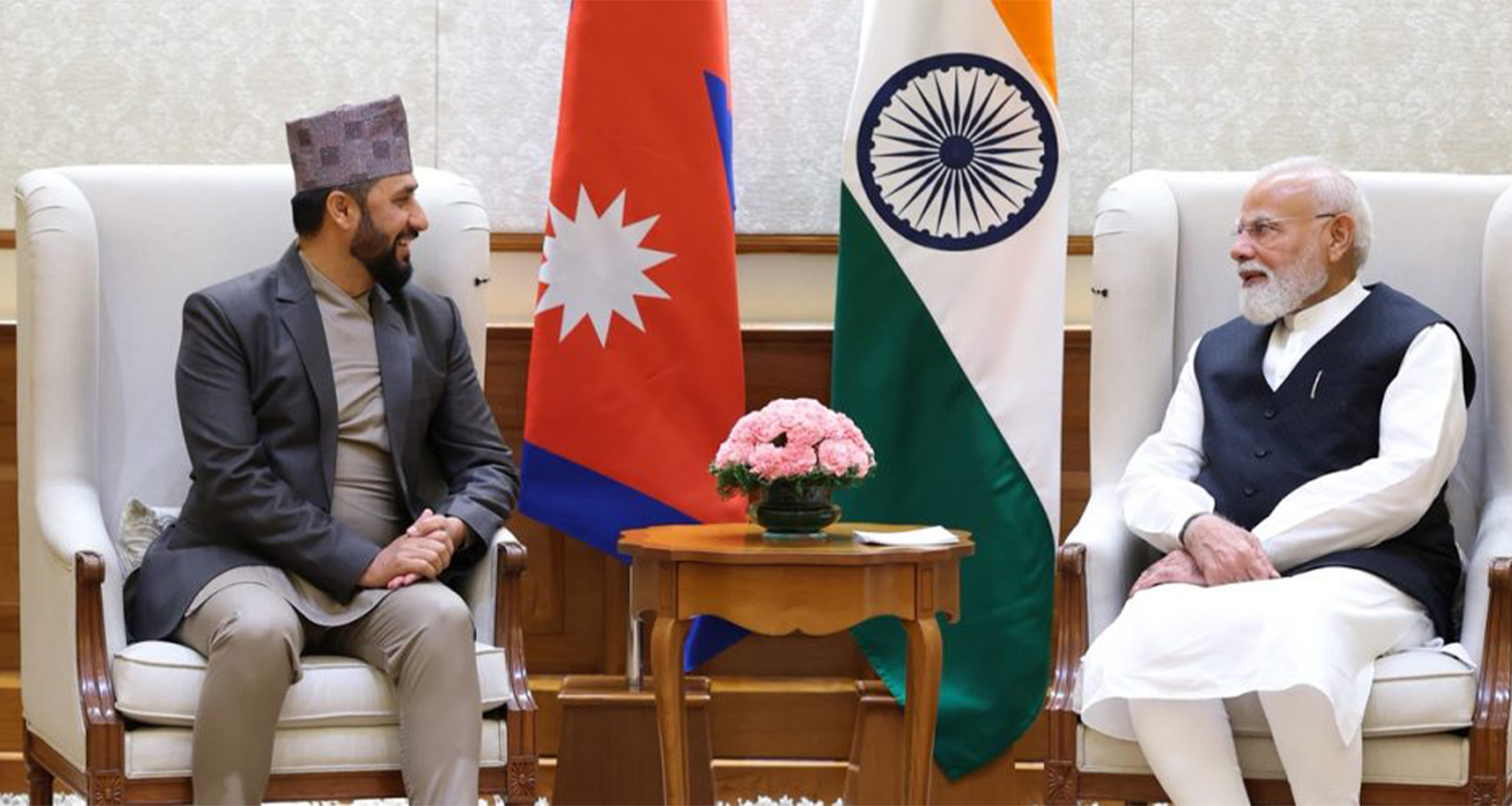 रास्वपा सभापति लामिछाने र भारतीय प्रधानमन्त्री मोदीबीच भेटवार्ता