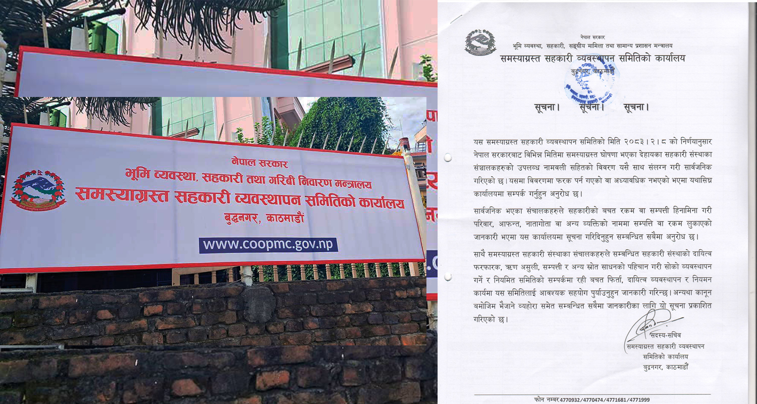 समस्याग्रस्त २३ सहकारीका सञ्चालकको नामावली सार्वजनिक (पूर्ण विवरणसहित)