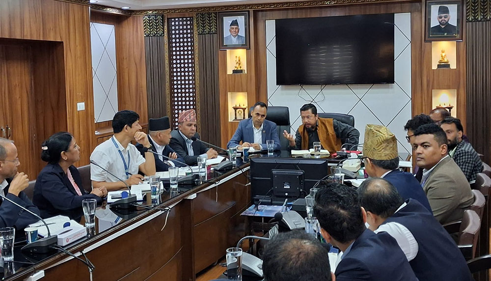 काठमाडौं उपत्यकामा अस्तव्यस्त रहेका विद्युत्, दूरसञ्चार तथा इन्टरनेटलगायतका तार व्यवस्थित गर्न छलफल