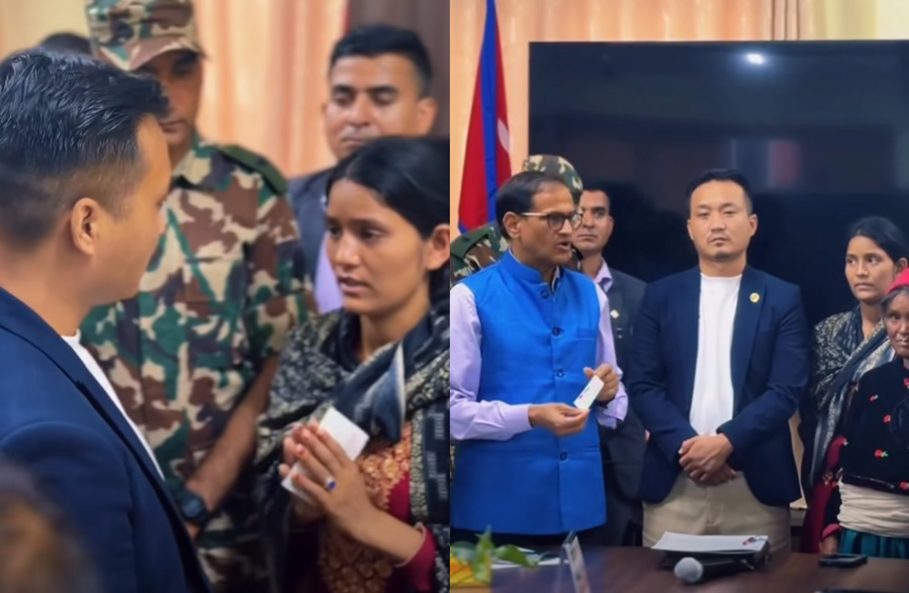 गणेश नेपालीकी श्रीमतीले प्राप्त गरिन नागरिकताको प्रमाणपत्र