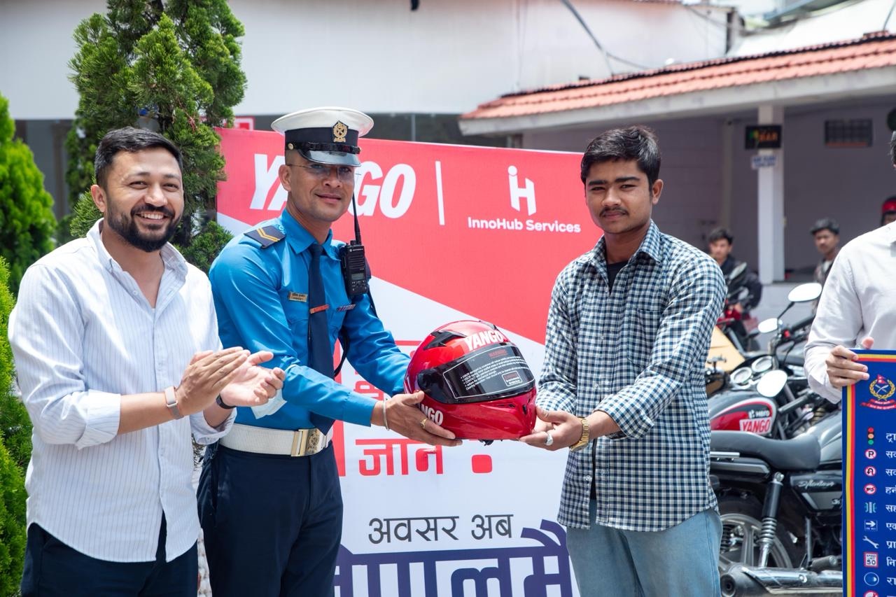 याङ्गो राइडद्वारा नेपाल ट्राफिक प्रहरीसँग मिलेर सडक सुरक्षा कार्यक्रम आयोजना