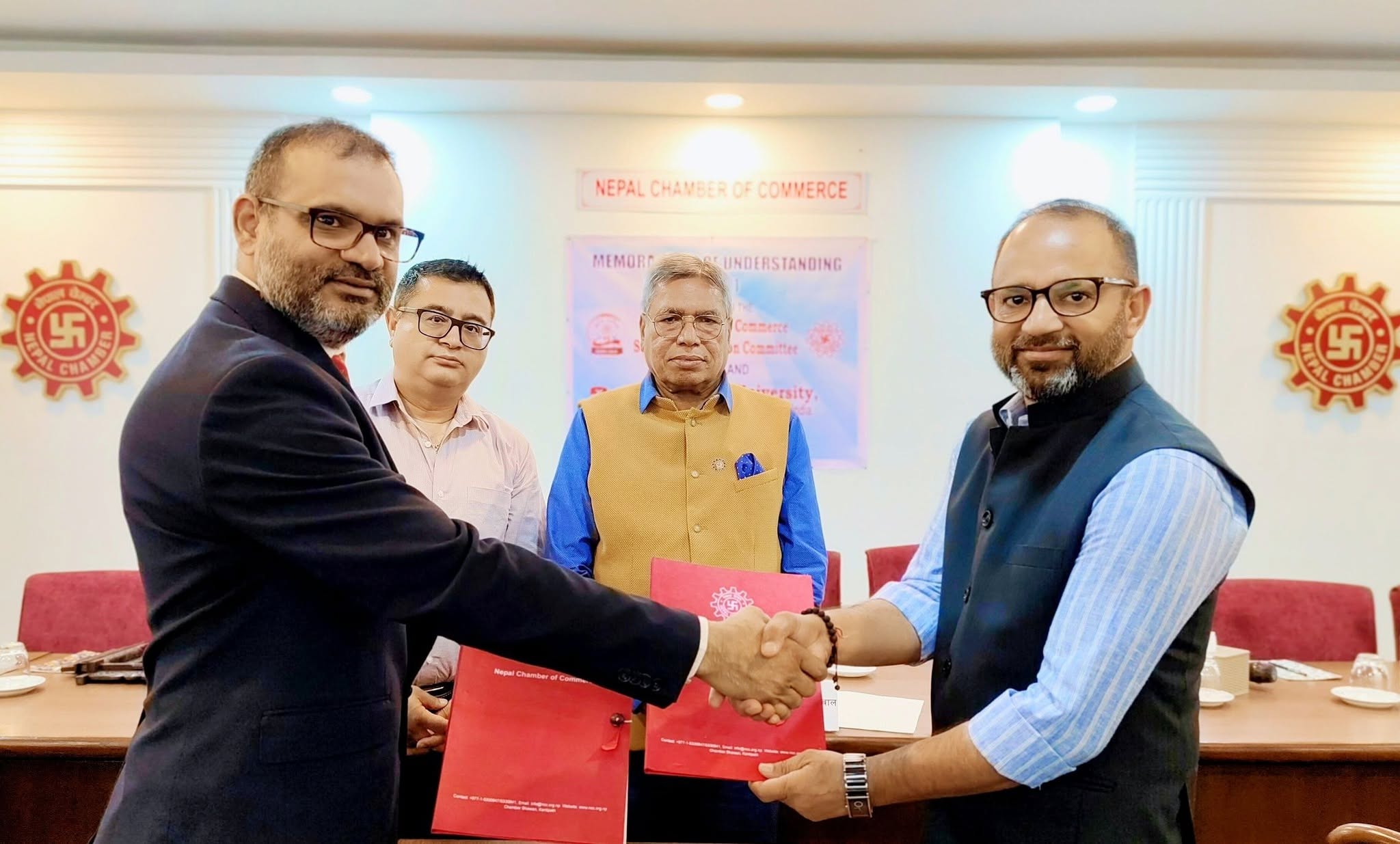 उद्यमशीलता÷नवप्रवर्तनमा नेपाल चेम्बर अफ कमर्स र भारतको बेनेट विश्वविद्यालयबीच समझदारी