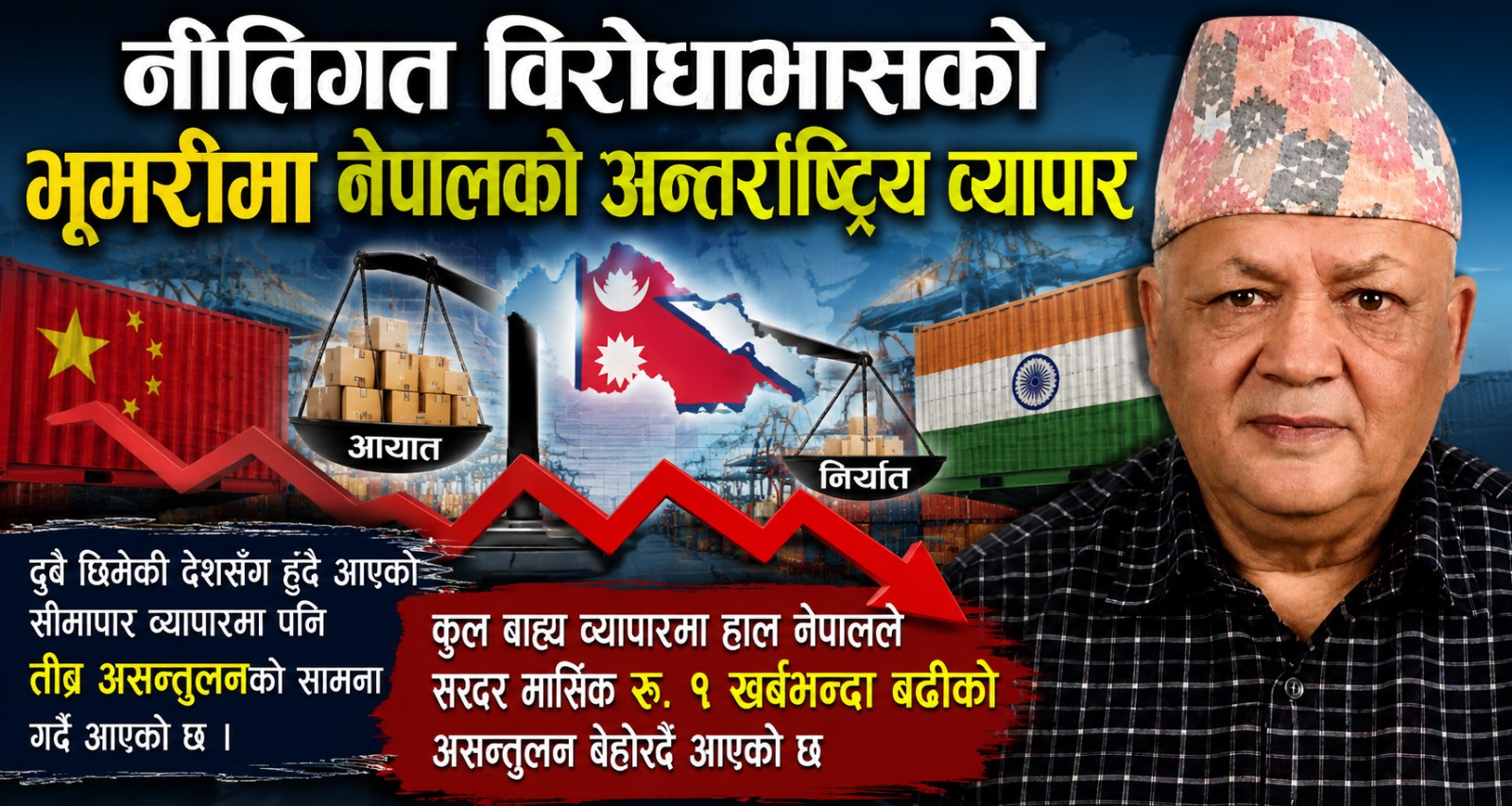 नीतिगत विरोधाभासको भूमरीमा नेपालको अन्तर्राष्ट्रिय व्यापार